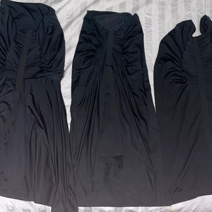 Vintage Plein Sud, 3 black pleated skirts! Different designs, Size 42 and 40